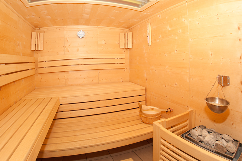Sauna als Highlight:Eines der wenigen Häuser mit zubuchbarer Sauna